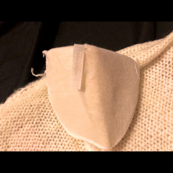 NEW Crocheted Knit Peach/Purple Pattern Cardigan Sweater - Picture 15 of 15